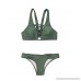 Zando Women Two Piece Strappy Bikini Bathing Suits for Women Criss Cross Swimsuit Swimwear Army Green B07CCGPFK1